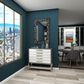 Maple and Jade 30" x 47" Wall Mirror in Black and White, , large