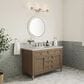 James Martin Vanities Chicago 48" Single Bathroom Vanity in Whitewashed Walnut with 3 cm Victorian Silver Quartz Top and Rectangular Sink, , large