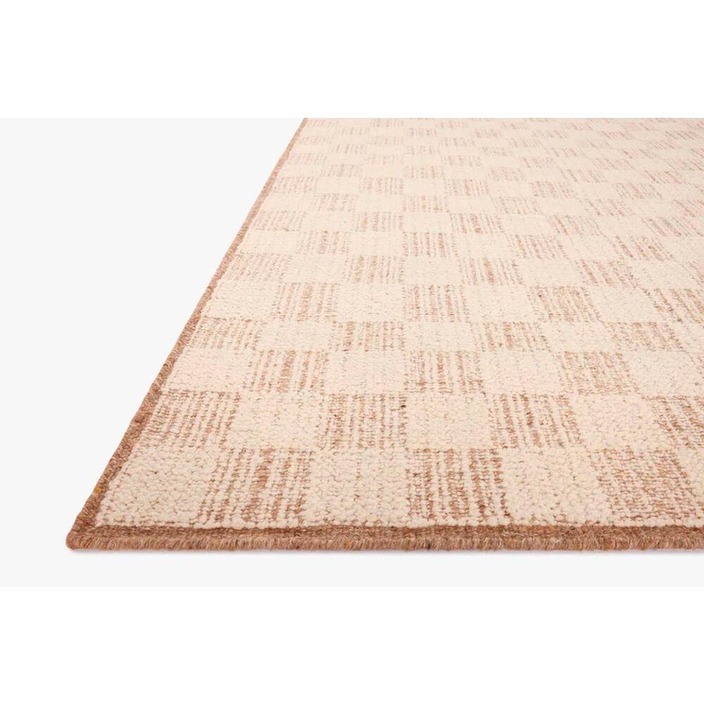 Loloi Brigette Romanek x Loloi Knox Ivory / Terracotta 7&#39;-9&quot; x 9&#39;-9&quot; Area Rug, , large