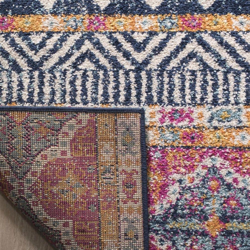Safavieh Madison MAD797N 2&#39;3&quot; x 14&#39; Navy and Ivory Runner, , large