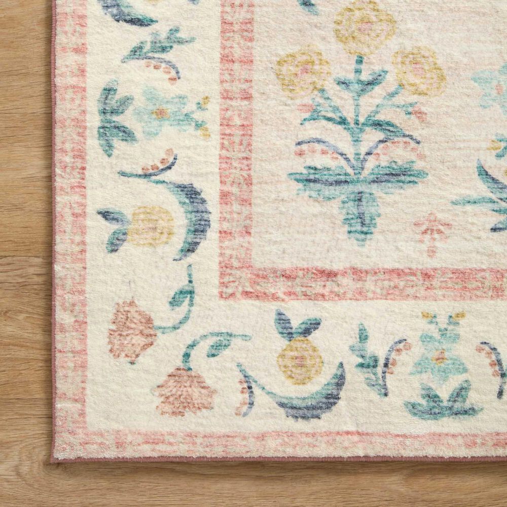 Rifle Paper Co Eden Mughal Rose 2&#39; x 5&#39; Blush Runner, , large