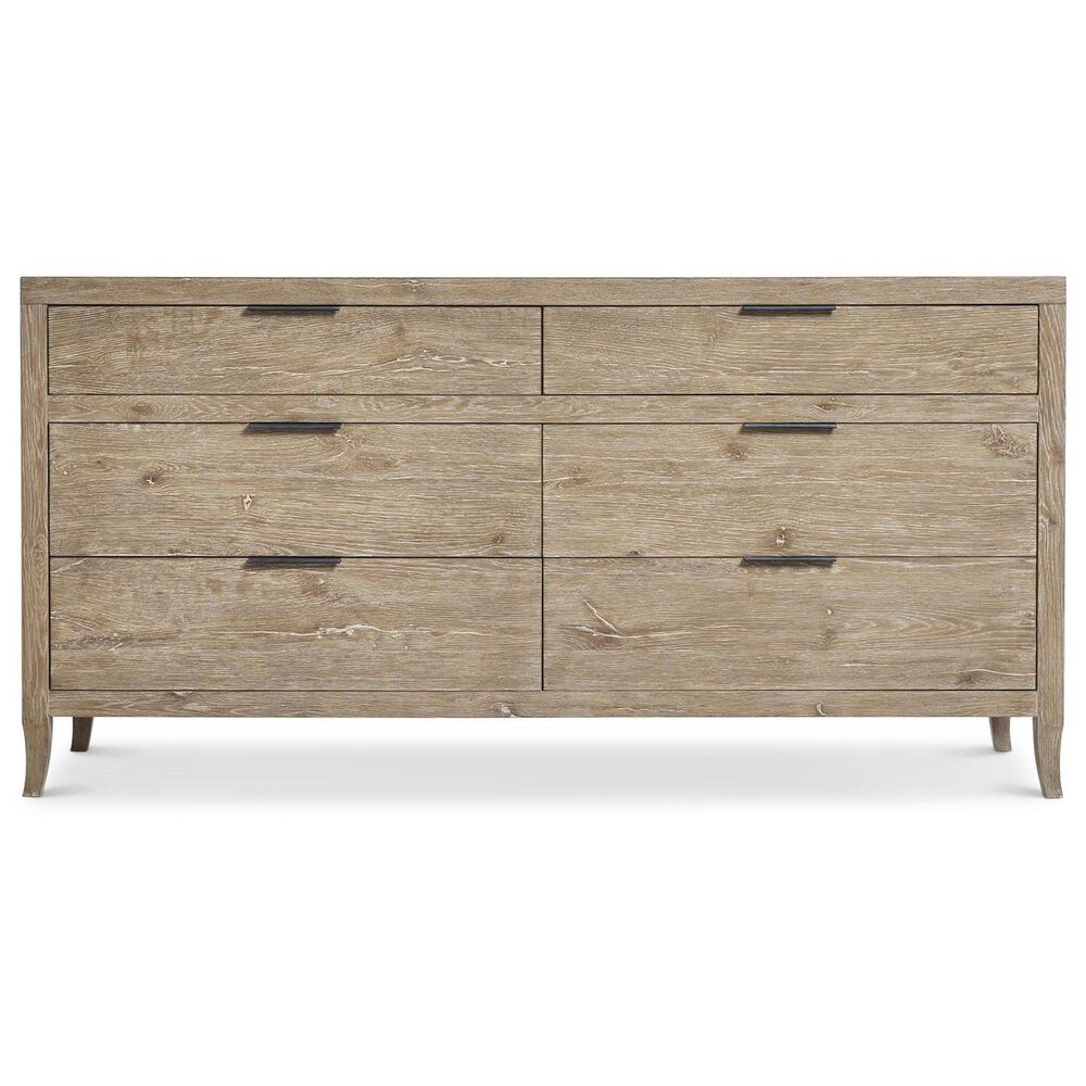 Bernhardt Tribeca Dresser and Mirror in Light Brown Finish, , large