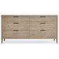 Bernhardt Tribeca Dresser and Mirror in Light Brown Finish, , large