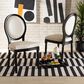 Baxton Studio Louis Side Chair with Beige Cushion in Black (Set of 2), , large