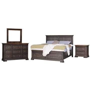 Napa Furniture Design Grand Louie 4-Piece Queen Bedroom Set in Black, , large