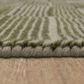 Karastan Broken Stripe 5" x 8" Moss Area Rug, , large