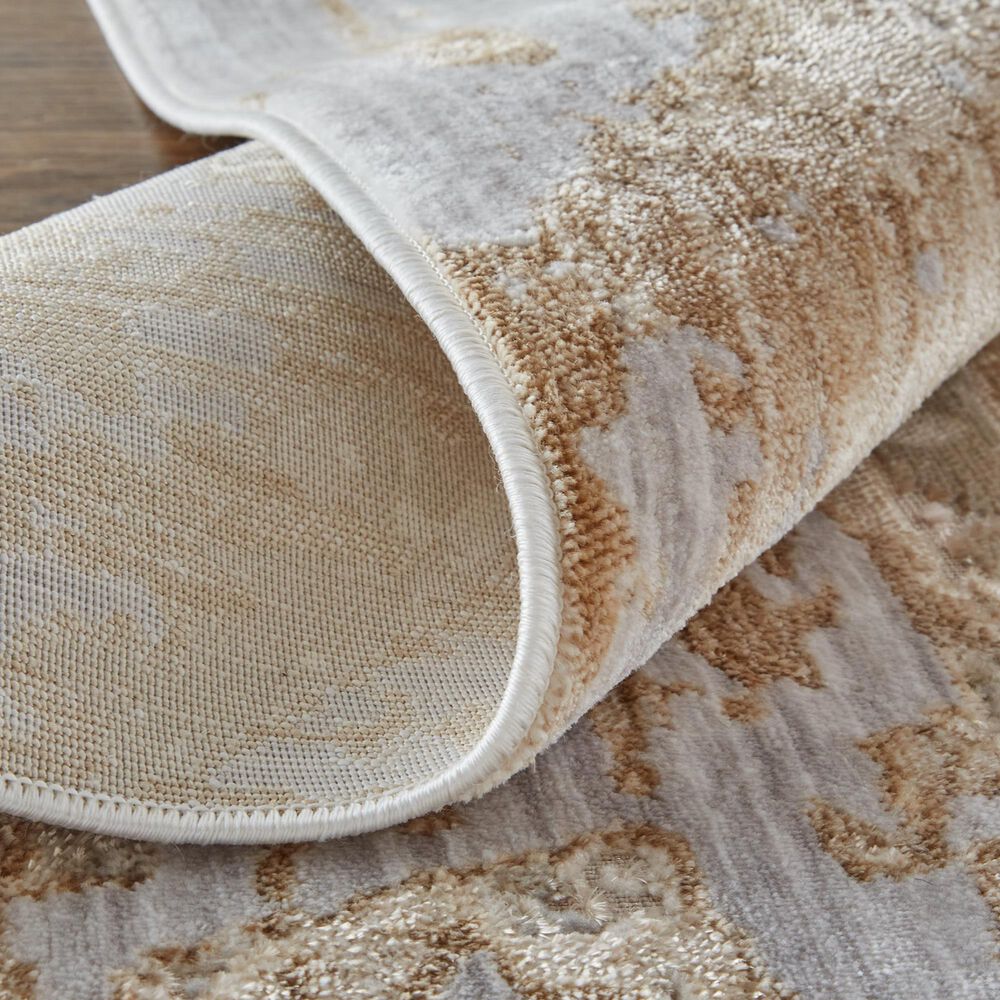 Feizy Laina 39G5F 3&#39; x 5&#39; Beige and Gray Area Rug, , large