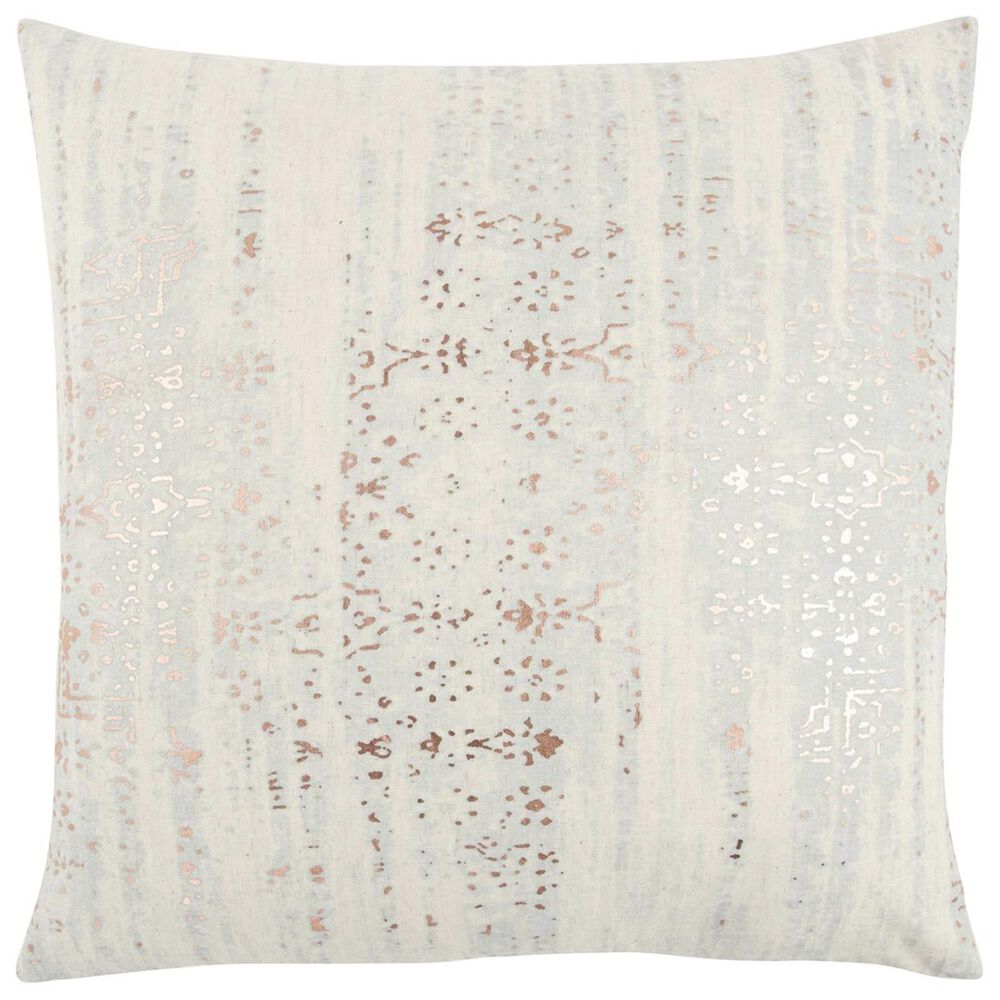 Rizzy Home 20" x 20" Pillow Cover in White with Gold, , large
