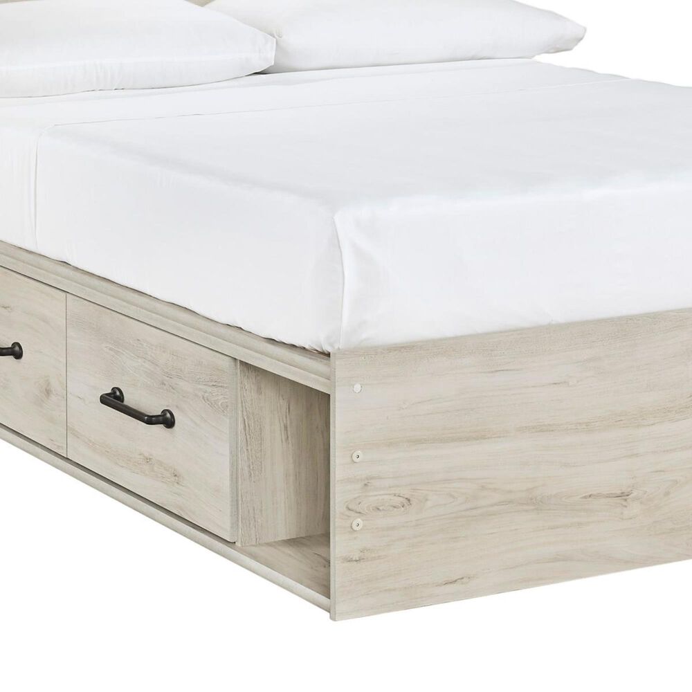 Ashley Cambeck Full Dual Storage Bed in Whitewash, , large