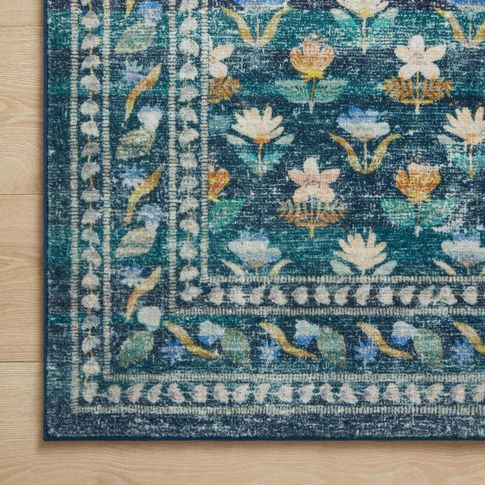 Rifle Paper Co Crafted by Cloth and Company Courtyard 2&#39; x 5&#39; Hadley Emerald Runner, , large