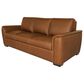 Flexsteel Henry Stationary Leather Sofa and Loveseat Set in Caramel, , large