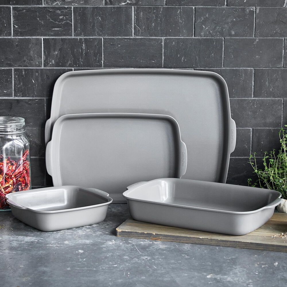 Green Pan Premiere Ovenware 4-Piece Baking Set in Gray, , large