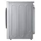 LG 9.0 Cu. Ft. Electric Front Load Dryer in Brushed Platinum Steel, , large