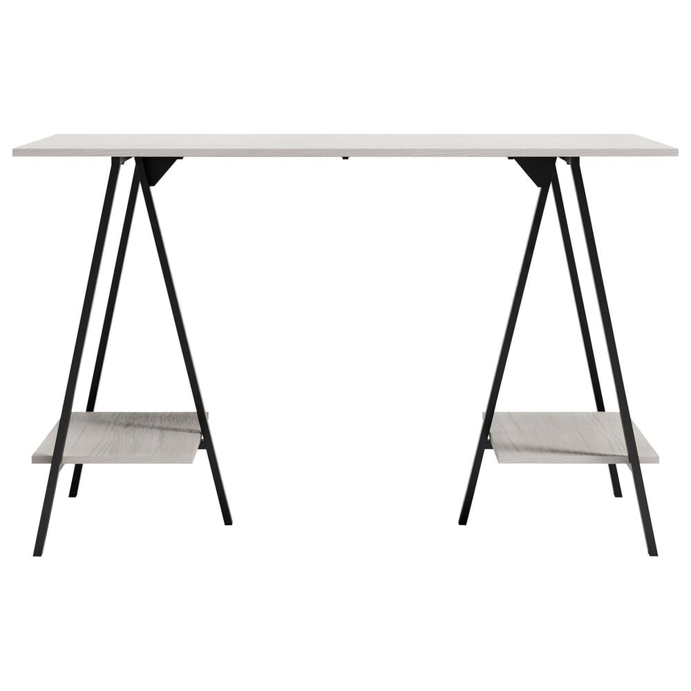 Ashley Bayflynn 2-Shelf Desk in White and Black, , large