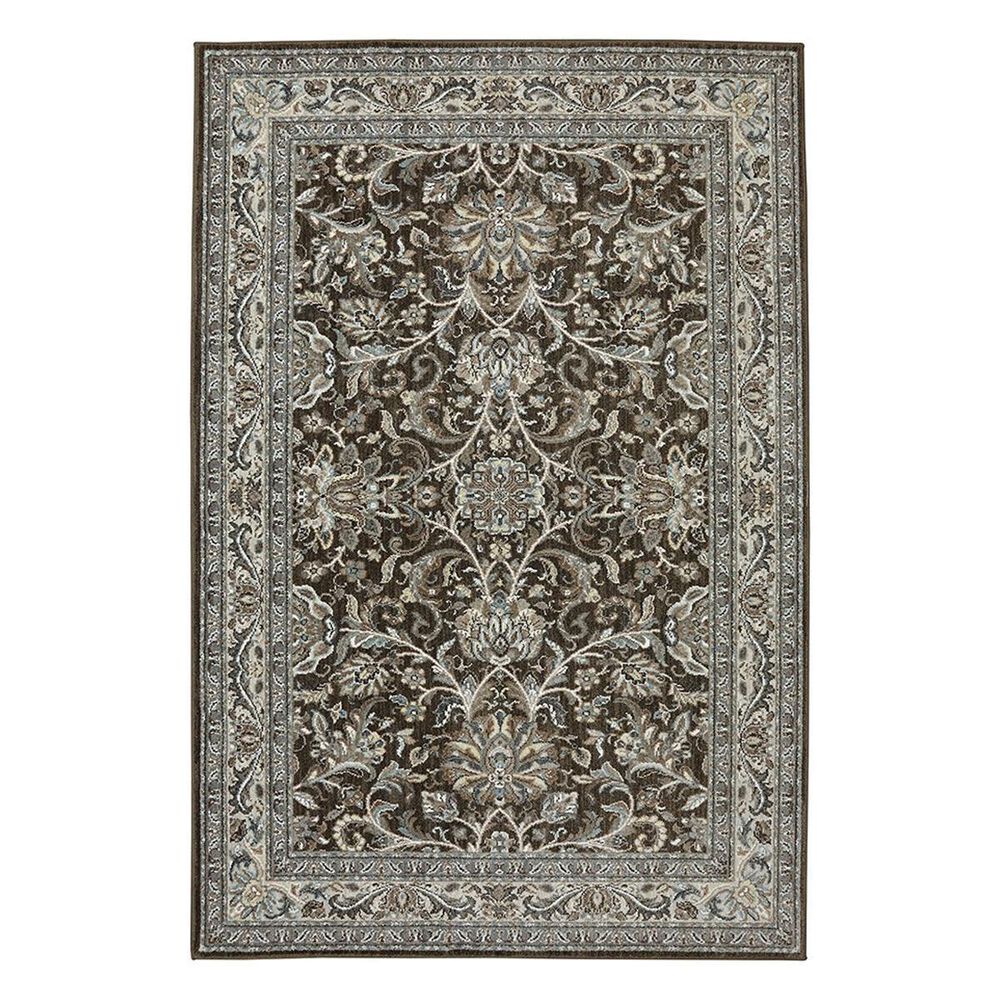 Karastan Euphoria Newbridge 90262-80062 5"3" x 7"10" Brown Area Rug, , large