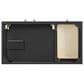 37B Isadore 36" Single Bathroom Vanity Cabinet in Tricorn Black and White Composite Stone Top and Backsplash, , large