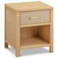 DaVinci Eloise Nightstand with Sand Upholstered Drawer in Honey, , large