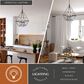Vaxcel Bartlett 4-Light Pendant in Oil Rubbed Bronze and Satin Nickel, , large