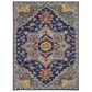 Amer Rugs Boho 8" x 11" Blue and Orange Area Rug, , large