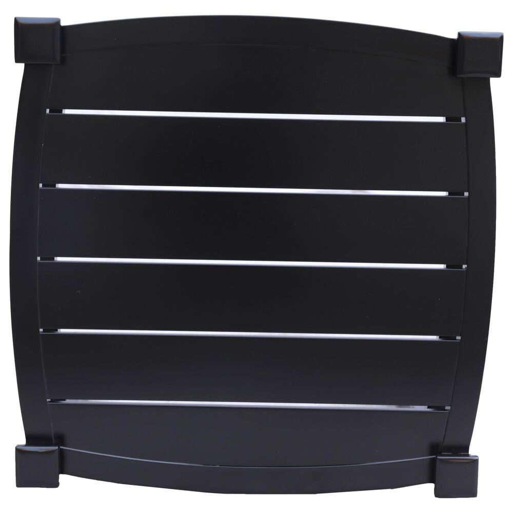 GatherCraft Seville Patio 22" Square End Table in Black, , large