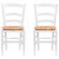 Linon Home Decor Carmelo Side Chair in White (Set of 2), , large