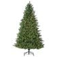 The Gerson Company 7.5" Pre-Lit Artificial Stone Pine with White Lights in Green, , large