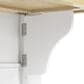 HOMLUX 51" Kitchen Island with Pull Out Trash Can Storage in White, , large