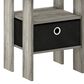 HOMLUX 1-Drawer End Table in French Oak, , large