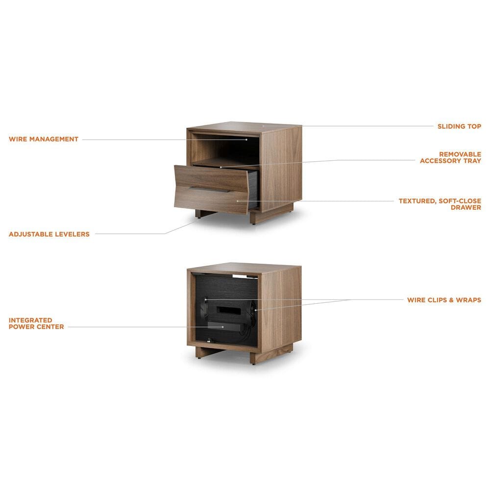 BDI Kava 20&quot; 1-Drawer Nightstand in Natural Walnut, , large