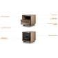 BDI Kava 20" 1-Drawer Nightstand in Natural Walnut, , large