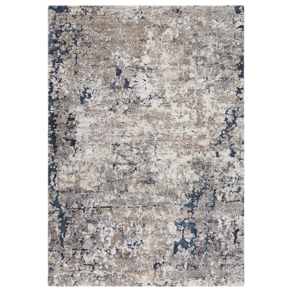 Surya Tuscany TUS-2313 7"10" x 10"3" Blue, Gray, Black and Ivory Area Rug, , large