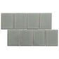 Emser Cuadro Gray 4" x 5" on 9" x 14" Flat Porcelain Mosaic Sheet, , large