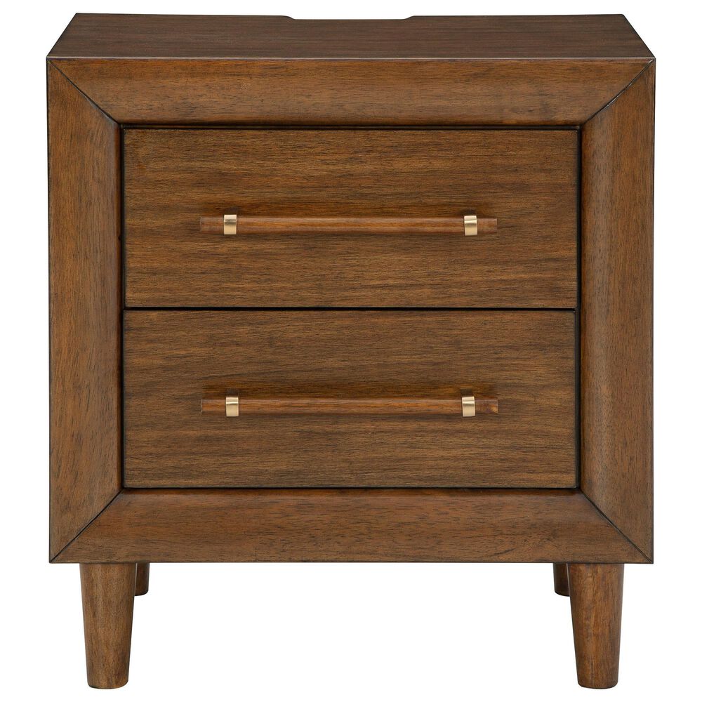 Ashley Lyncott 5-Piece King Bedroom Set in Medium Brown, , large