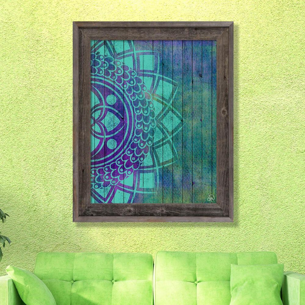 Download Creative Gallery Rustic Mandala 16x20 Barn Wood Framed Canvas Wall Art Print Nebraska Furniture Mart