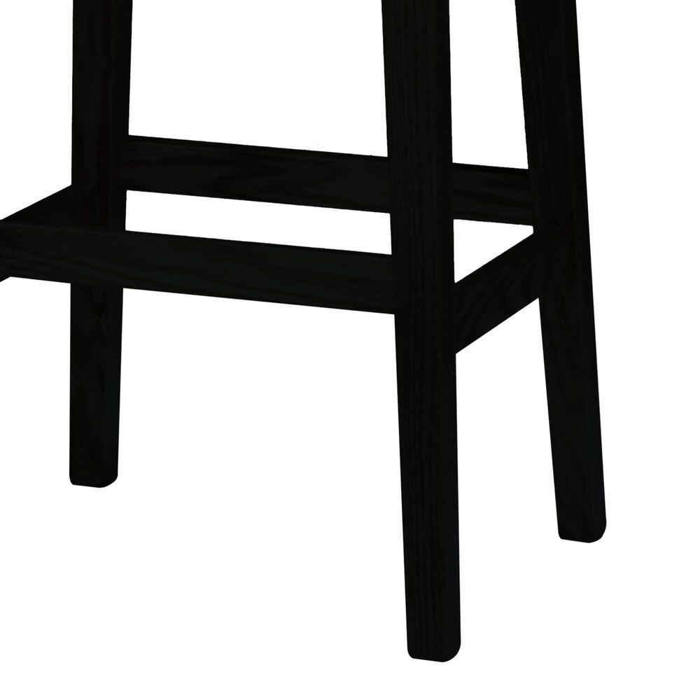 Fleming Furniture Co. Kady Stationary Stool with Fabric Seat in Onyx, , large