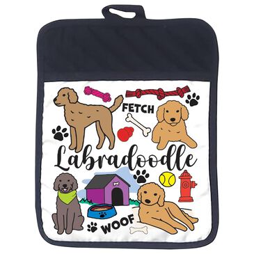 1 Brilliant Gift Wander Pets Labradoodle Pot Holder in White, , large