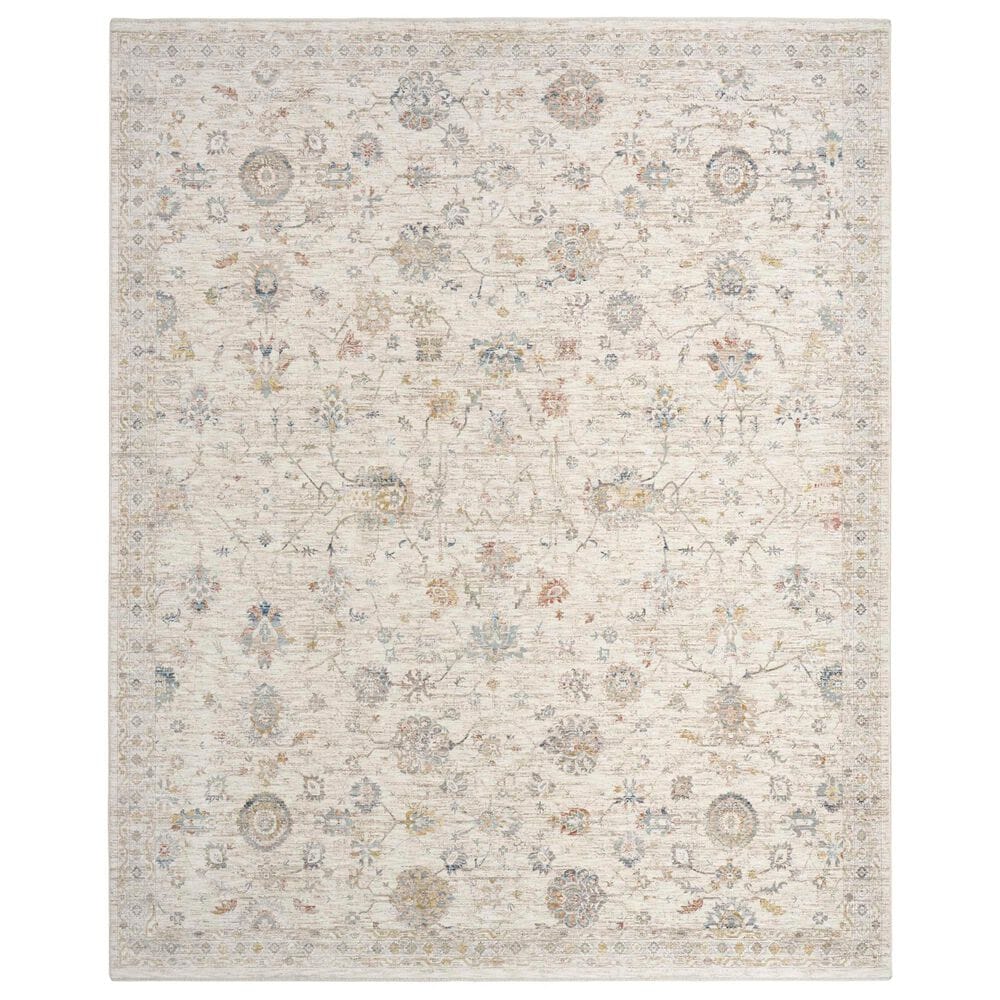 Nourison Antique Fusion ANF04 Ivory and Multicolor 3"11" x 5"10" Area Rug, , large