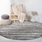 Safavieh Venus Shag VNS603J 5"3" Round Grey and Ivory Area Rug, , large