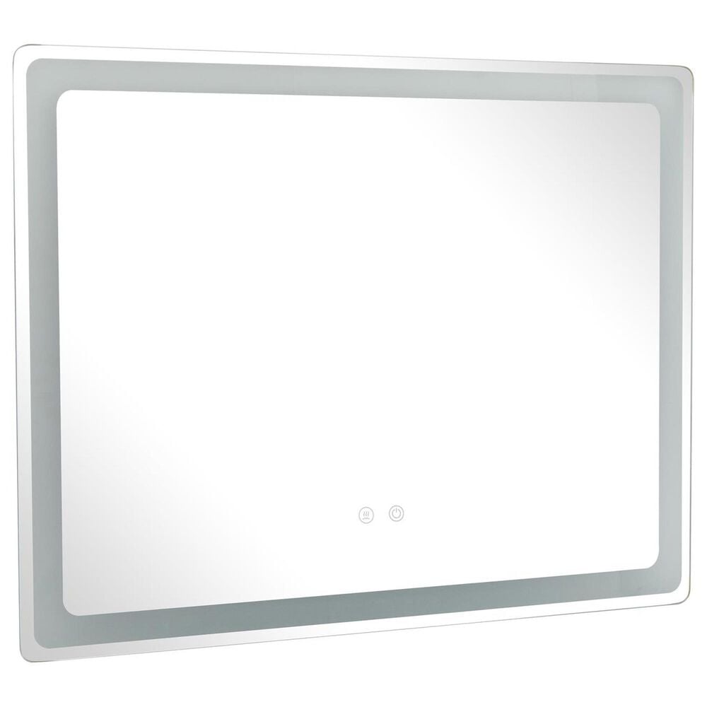 Maple and Jade 36&quot; Room Anti Fog Mirror with LED Light in Silver and White, , large