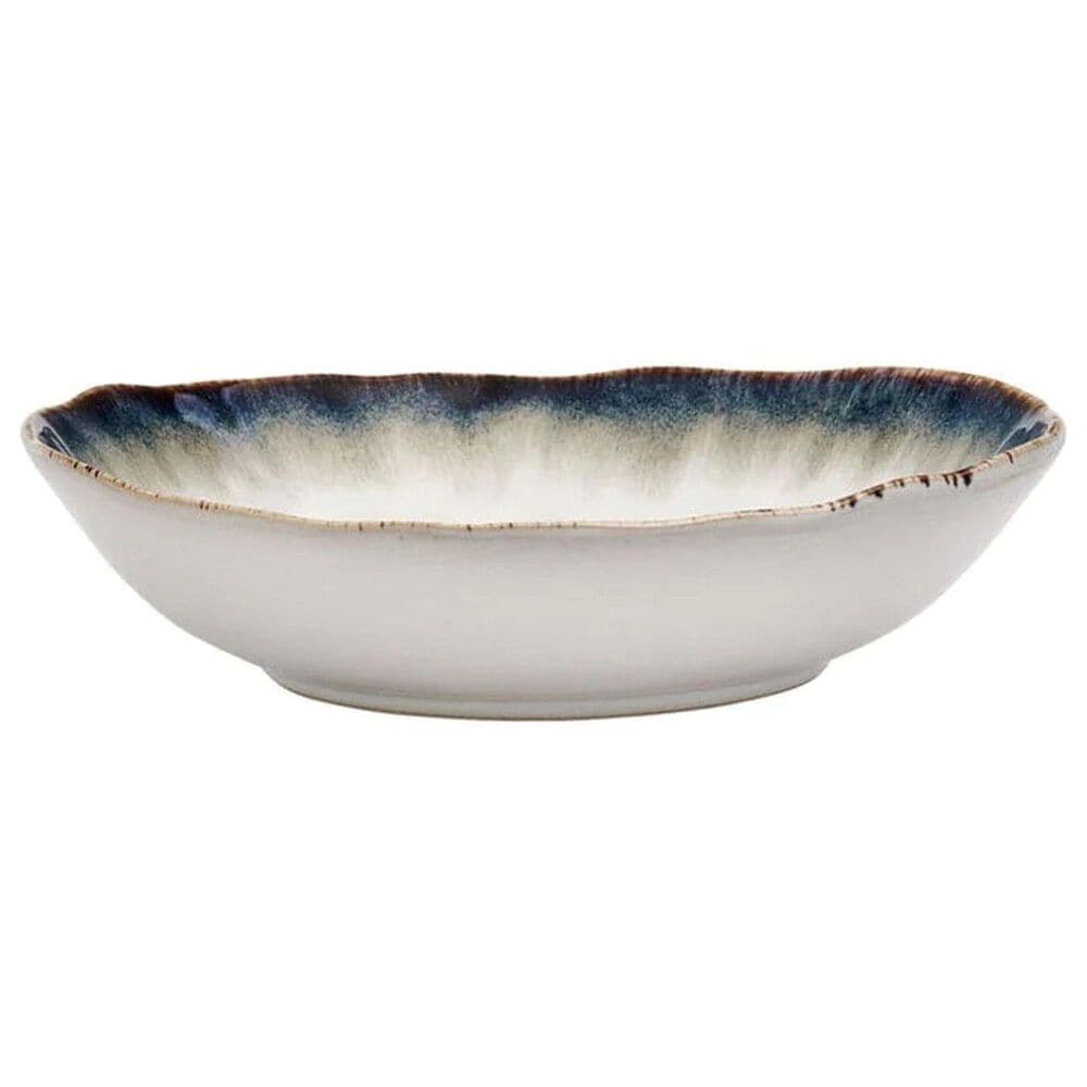 Lifetime Brands Cole 12-Piece Dinnerware Set in Cream, Brown and Blue, , large