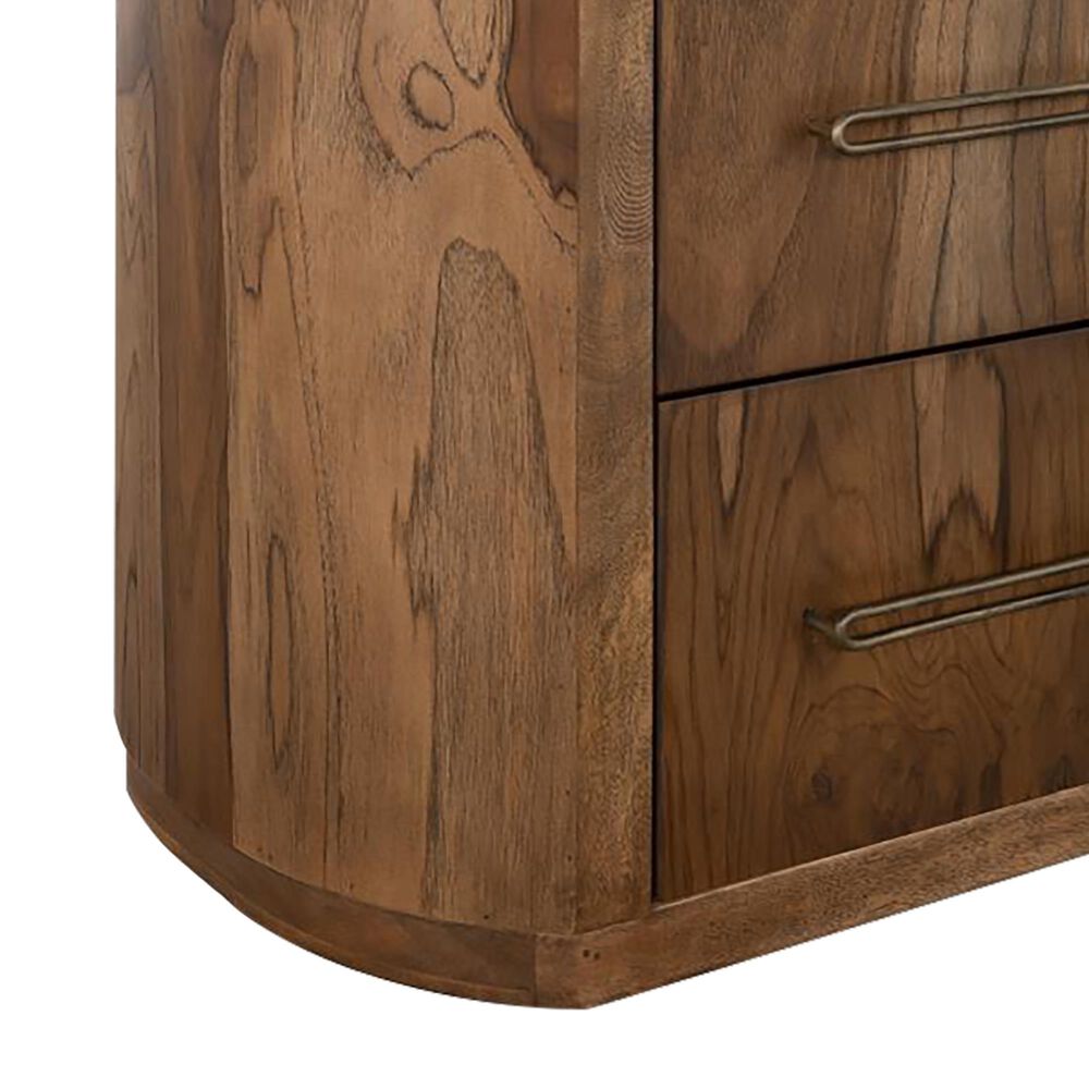 Fallridge Balam 2-Drawer Nightstand in Natural Teak, , large