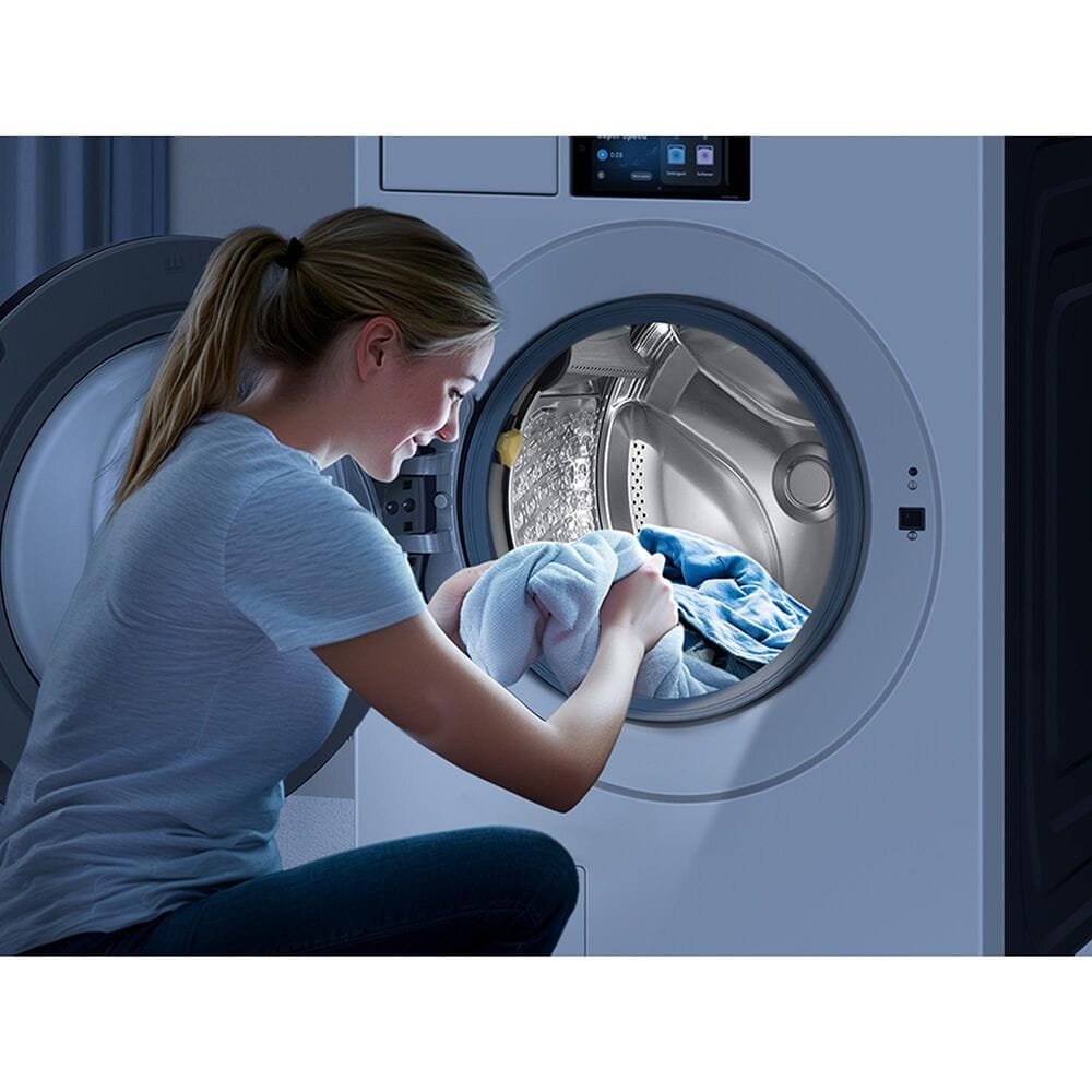 Samsung Bespoke 5.3 Cu. Ft. Front Load Washer in Dark Steel, , large
