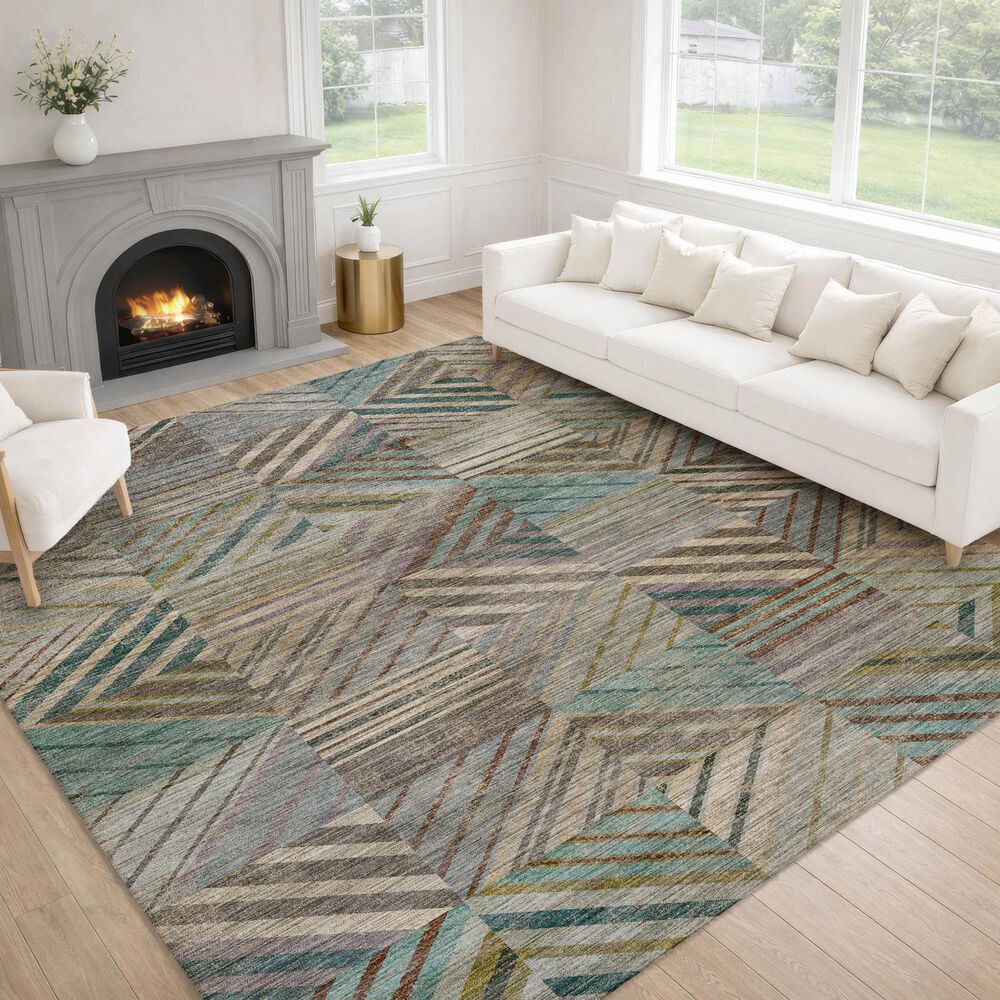 Dalyn Rug Company Nexus NX2 Teal 3' x 5' Area Rug, , large