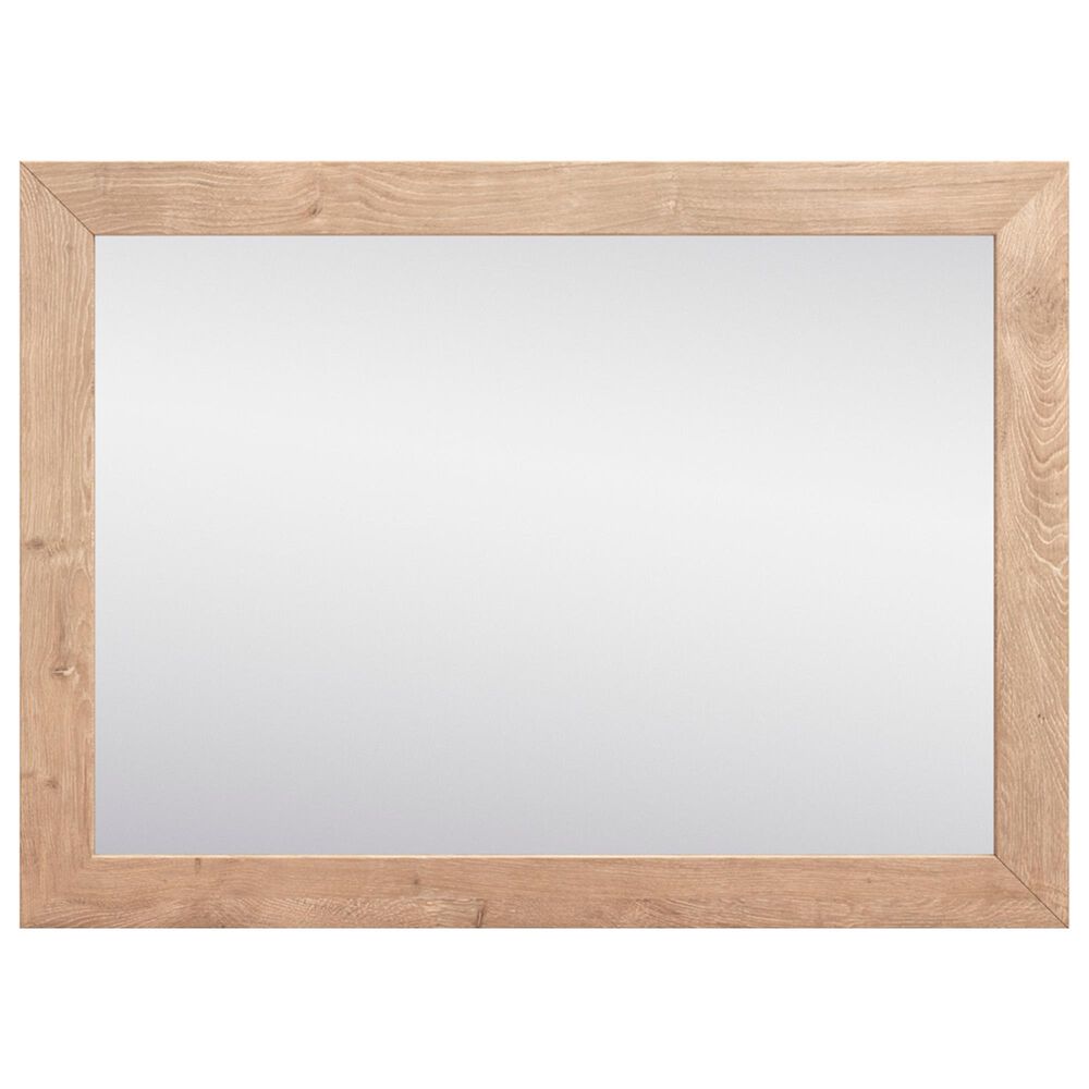 Ashley Sanginlane Dresser Mirror in Light Oak, , large