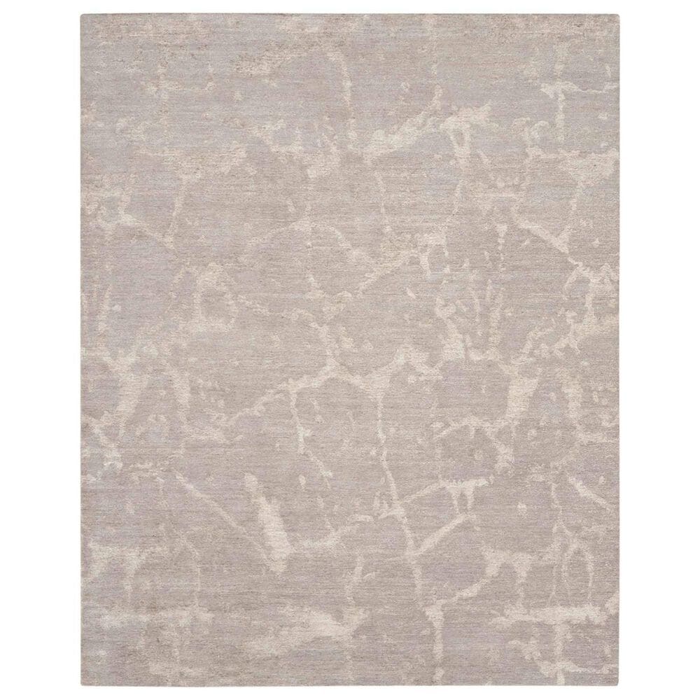 Nourison Silk Shadows SHA02 3"9" x 5"9" Silver Area Rug, , large