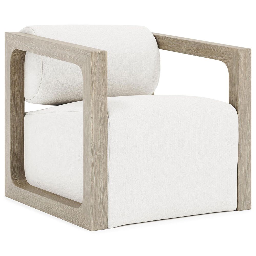 Bernhardt Leilani Outdoor Swivel Chair in White/Cream, , large