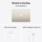 Apple MacBook Air 15.3" Laptop - Apple M4 chip 10-core CPU - 16GB RAM - 10 Core GPU - 512GB SSD in Starlight with 3-Year AppleCare+, , large
