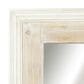 Maple and Jade 59" x 26" Wood Wall Mirror in Distressed White, Gray and Brown, , large