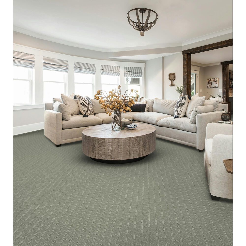 Karastan Rhombus Carpet in Emerald, , large