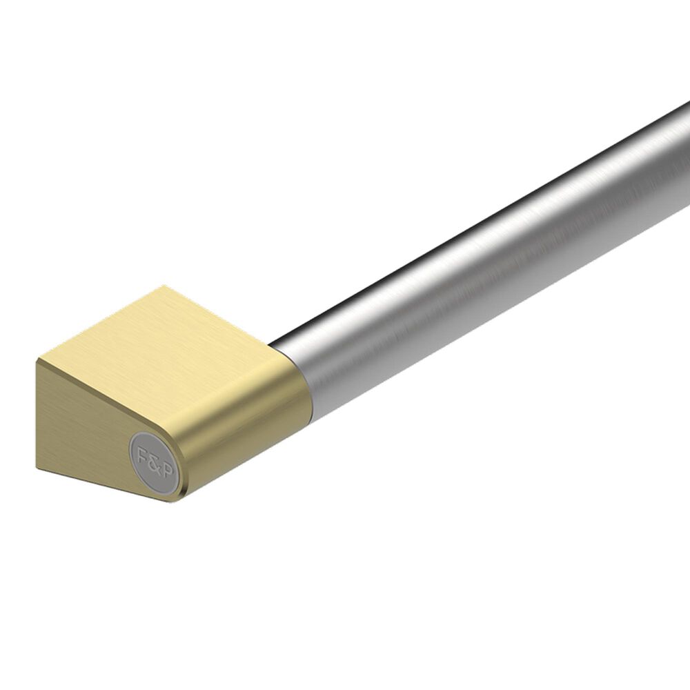 Fisher &amp; Paykel 24&quot; Professional Round Flush Dishwasher Handle Kit in Stainless Steel and Brass, , large